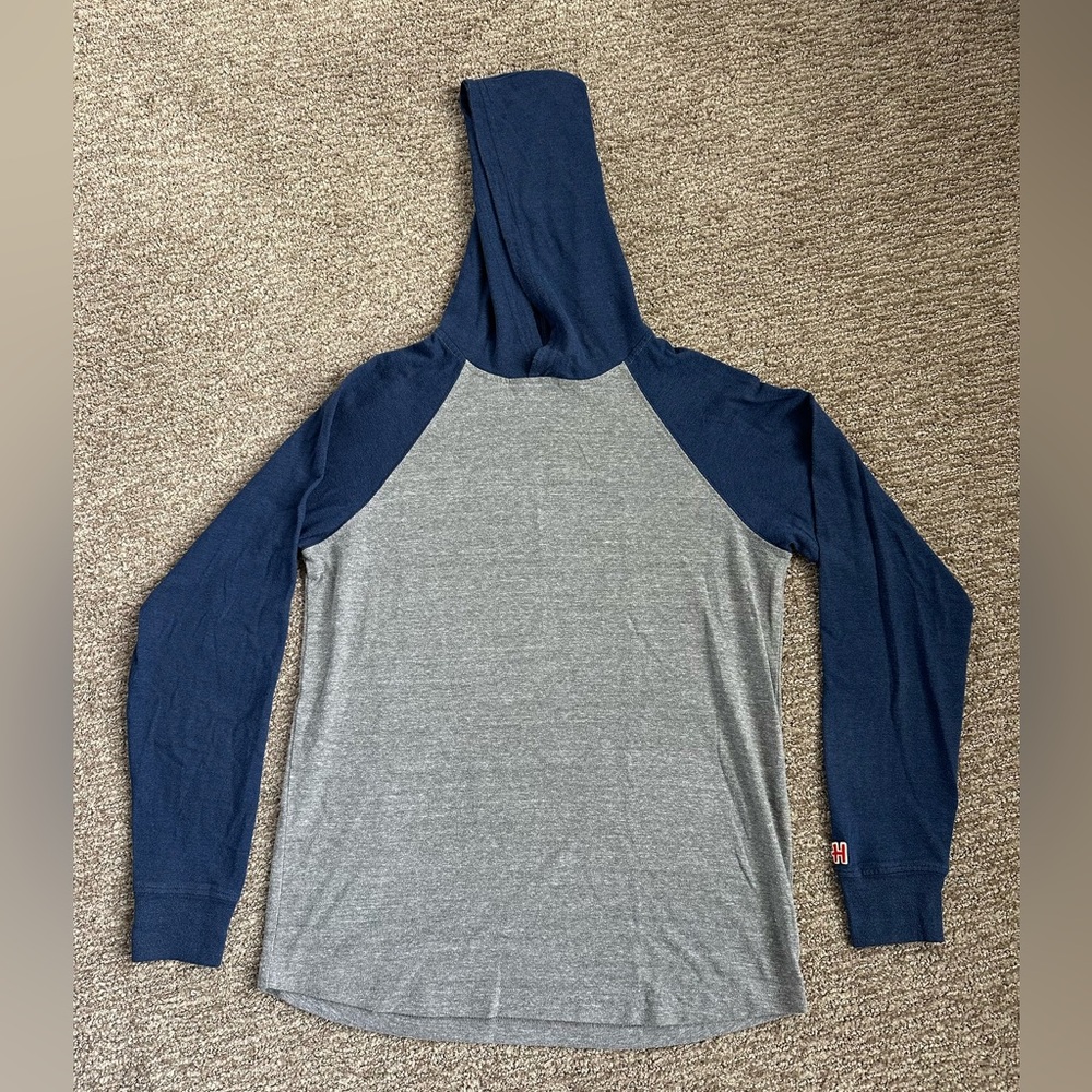 Homage Cleveland Go-To Lightweight Hoodie-Navy Gray Adult Small